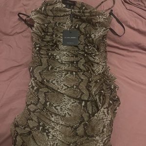 Jluxlabel Long Snakeskin Dress